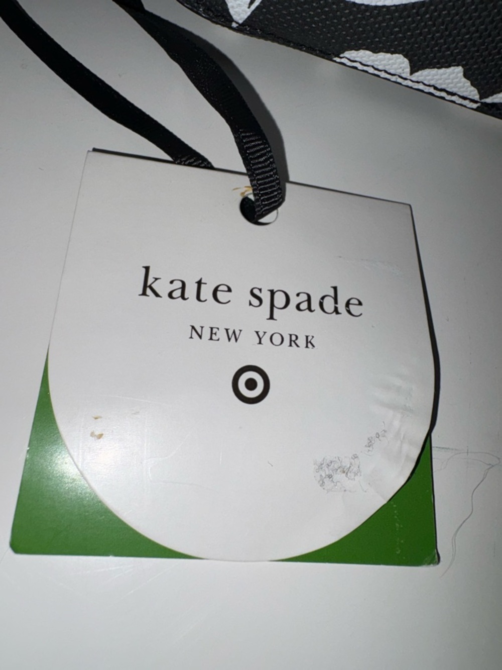 Kate Spade Black & White Floral Mini Zip Pouch / Coin Case NWT - Picture 4 of 5
